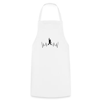 Heartbeat Bigfoot Silhouette - Tablier de cuisine - blanc - Devant - AI Model Male 185 dark (185cm)