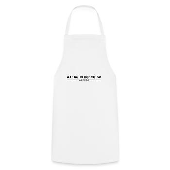 Coordonnées Aurora - Tablier de cuisine - blanc - Devant - AI Model Male 185 dark (185cm)