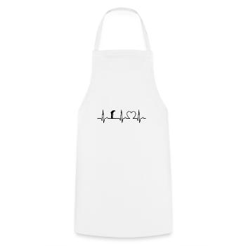 Golf - Miniature Golf - Hole Golf - Heart Curve - Cooking Apron - white - Front - AI Model Male 185 dark (185cm)
