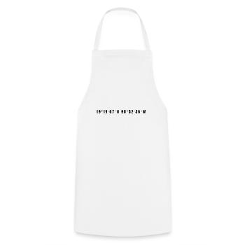 Ixtapaluca, Mexique - Tablier de cuisine - blanc - Devant - AI Model Male 185 dark (185cm)