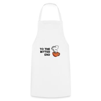 Coffee Sayings Summer Outfit Barista Design Cafe - Cooking Apron - white - Front - AI Model Male 185 dark (185cm)