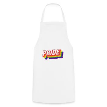 Schwul Lesbisch LGBT Homosexualität Pride - Kochschürze - Weiß - Vorne - AI Model Male 185 dark (185cm)
