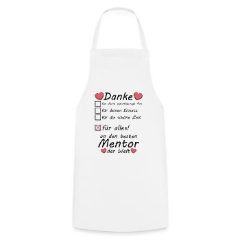 Beste Mentor Danke sagen für alles Referendariat - Kochschürze - Weiß - Vorne - AI Model Male 185 dark (185cm)