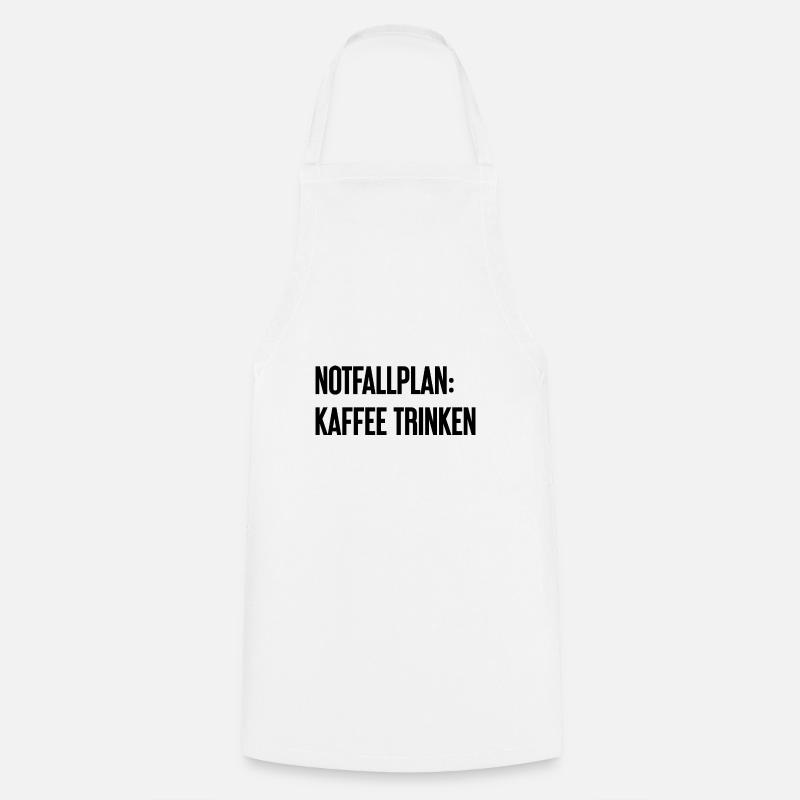 Coffee Contingency Plan - Cooking Apron - white