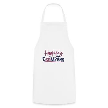 Happy Campers - Tablier de cuisine - blanc - Devant - AI Model Male 185 dark (185cm)