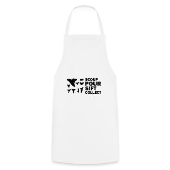 Paleontologist Designs Fossil Hunter Student - Cooking Apron - white - Front - AI Model Male 185 dark (185cm)