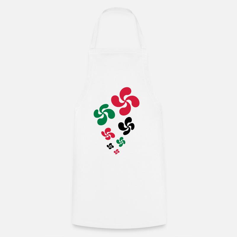Croix du Pays Basque - Tablier de cuisine - blanc