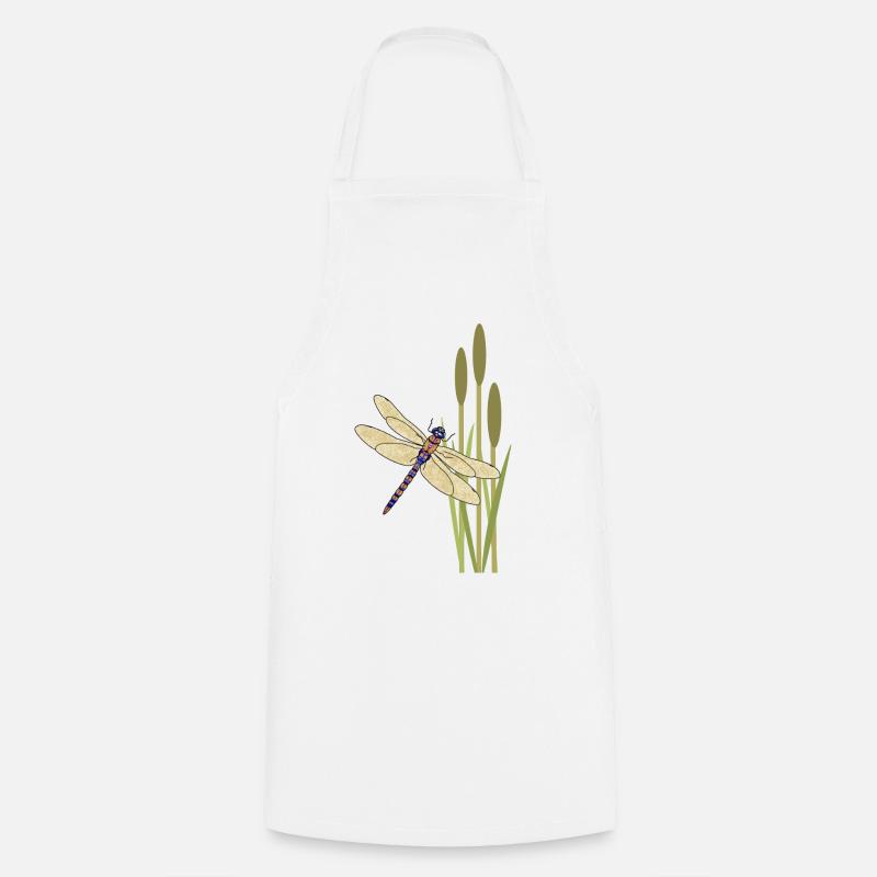 Libellule - Tablier de cuisine - blanc