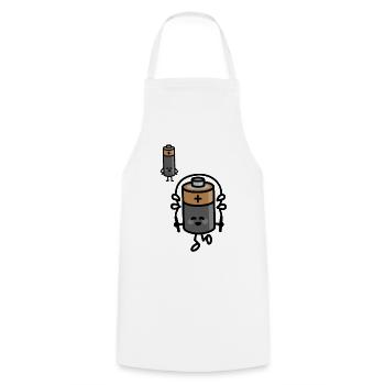 Weight Loss Battery Rope Jumping Fitness Diet - Cooking Apron - white - Front - AI Model Male 185 dark (185cm)