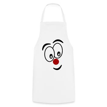 HUMOR. QUOTATION. MESSAGE. RETIREMENT. ANNIVERSARY. - Cooking Apron - white - Front - AI Model Male 185 dark (185cm)