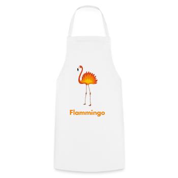 Flammingo Flamingo Feuer Shirt mit Witz - Kochschürze - Weiß - Vorne - AI Model Male 185 dark (185cm)