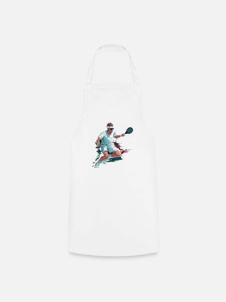 Tennis - Kochschürze - Weiß