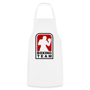 Boxing Team Design for Boxing Gyms and Martial Arts - Cooking Apron - white - Front - AI Model Male 185 dark (185cm)