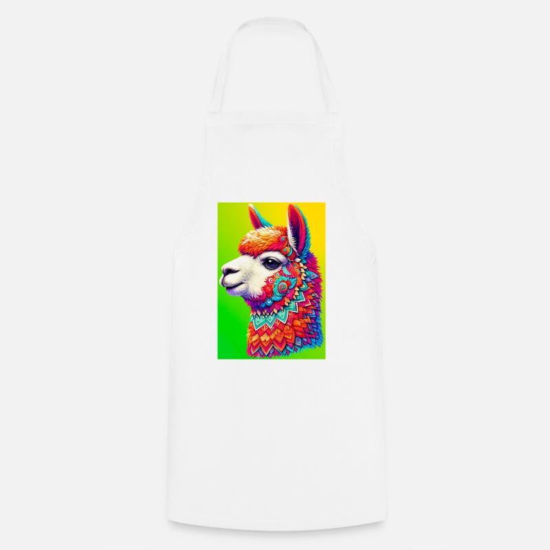 Alpaca - Cooking Apron - white
