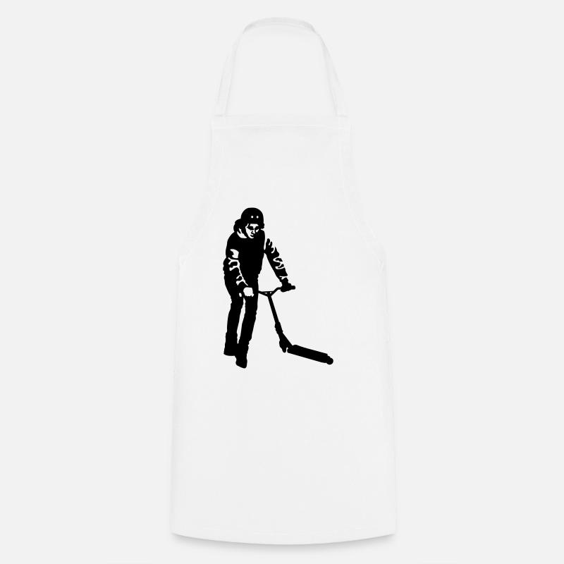 Trottinette - Tablier de cuisine - blanc