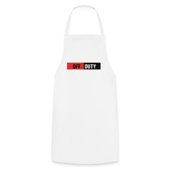Off-duty-Kontrastdruck - Kochschürze - Weiß - Vorne - AI Model Male 185 dark (185cm)