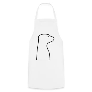 Meerkat - Cooking Apron - white - Front - AI Model Male 185 dark (185cm)