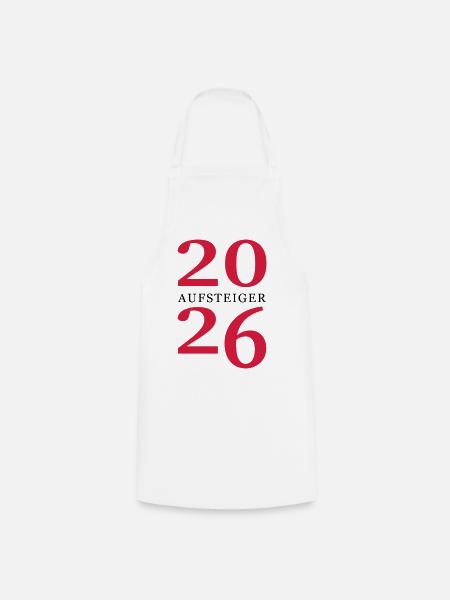 Aufsteiger 2026 Aufstieg - Kochschürze - Weiß