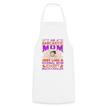 Ich bin eine sarkastische Mutter Lustige, coole Mama-Shirt - Kochschürze - Weiß - Vorne - AI Model Male 185 dark (185cm)