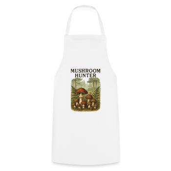Cat Coat with Starry Moon - Cooking Apron - white - Front - AI Model Male 185 dark (185cm)
