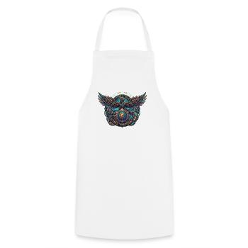 Eternal Gear Eagle - Cooking Apron - white - Front - AI Model Male 185 dark (185cm)