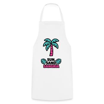 Sun Sand Sangria Logo - Kochschürze - Weiß - Vorne - AI Model Male 185 dark (185cm)