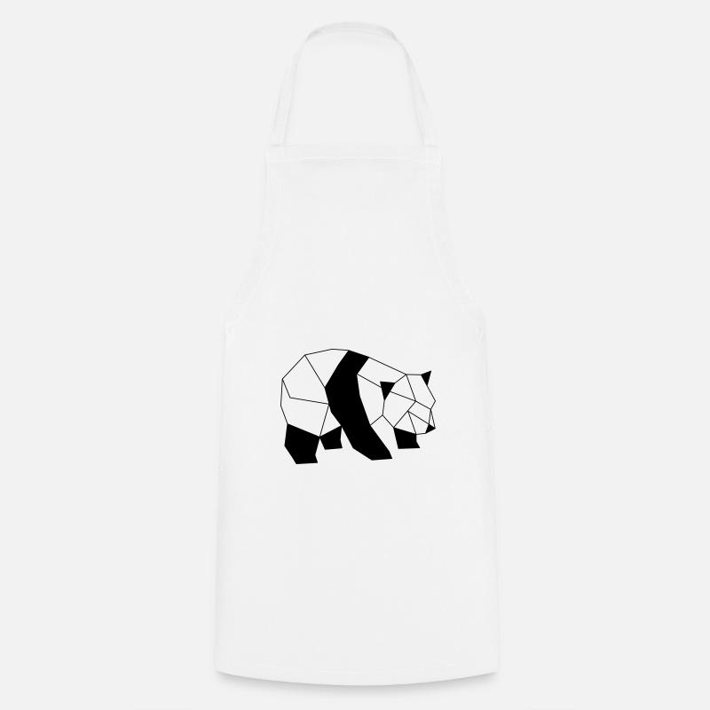 Panda géométrique - Tablier de cuisine - blanc