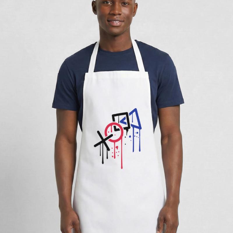 drop graffiti controller silhouette cool x square Cooking Apron