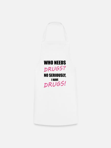 Drugs - Kochschürze - Weiß