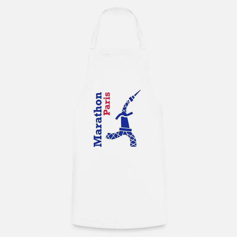 paris_marathon_Tour Eiffel - Tablier de cuisine - blanc