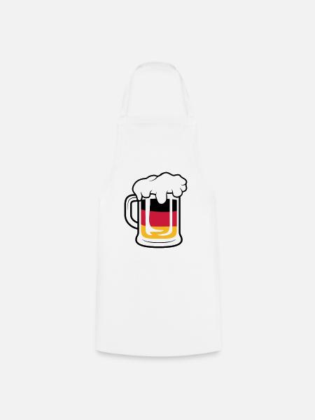 Deutschland Maßkrug - Kochschürze - Weiß