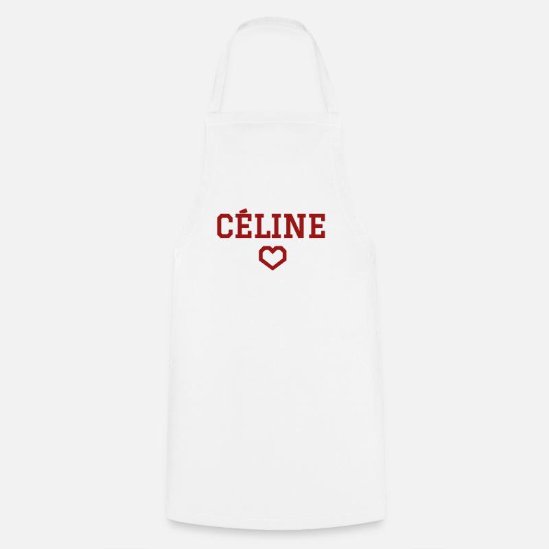 Celine Herz - Kochschürze - Weiß