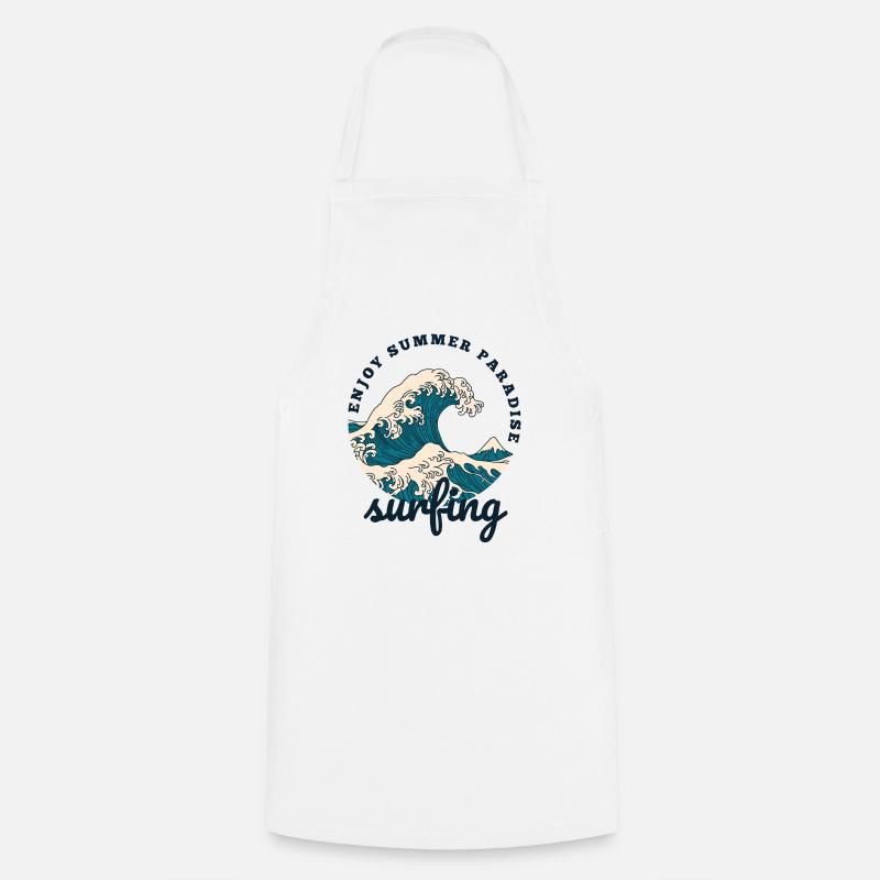 Surfing - Cooking Apron - white
