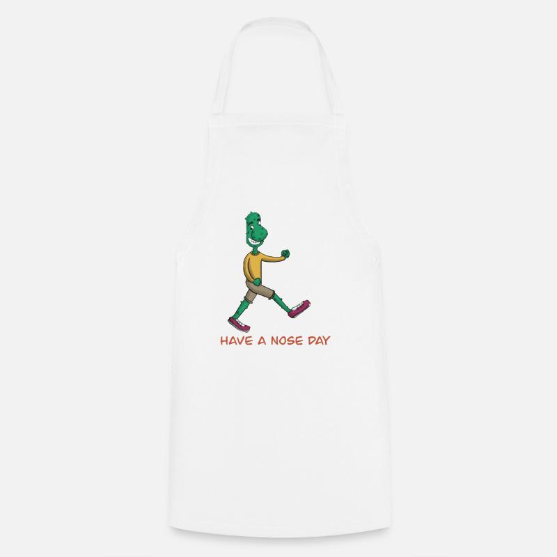 HAVE A NOSE DAY - Cooking Apron - white