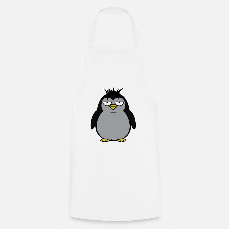 Pingwin xxl - Tablier de cuisine - blanc