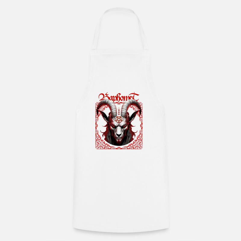 Baphomet - Cooking Apron - white