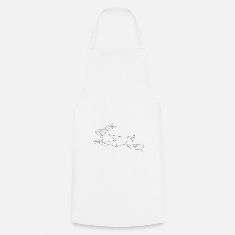Rabbit geometry, animal geometric - Cooking Apron - white