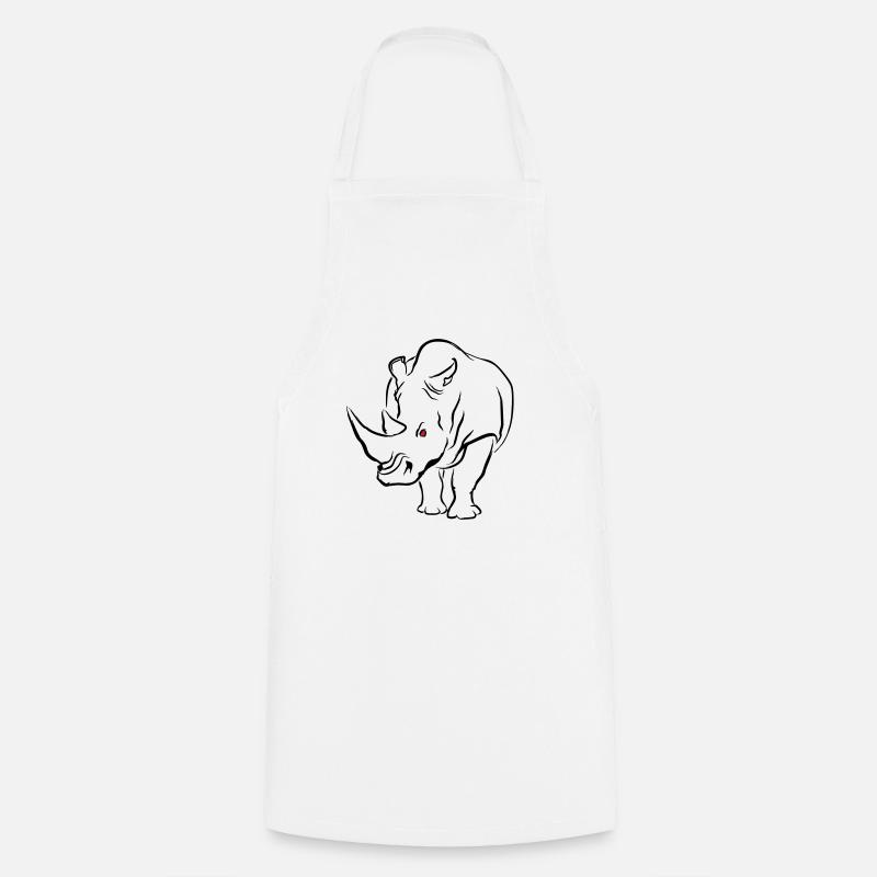RHINO - Kochschürze - Weiß