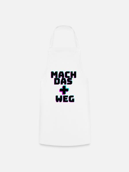 Mach das Plus weg - Tiktok Trend - Kochschürze - Weiß