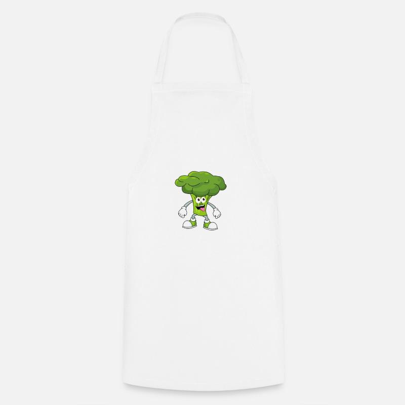 Brocoli - Tablier de cuisine - blanc