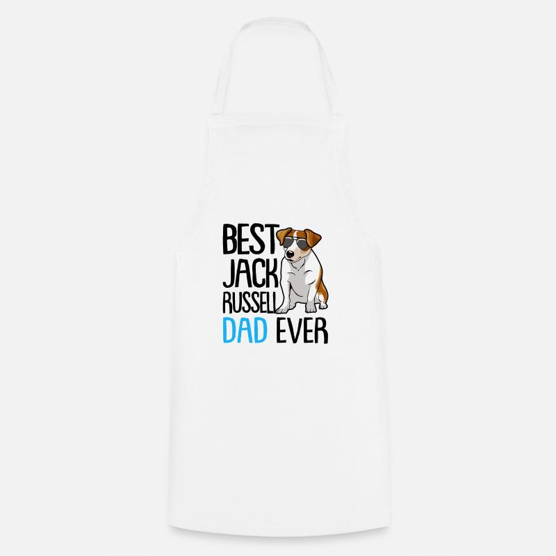 Jack Russell Russel - Tablier de cuisine - blanc