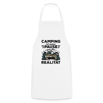 Camping - Kochschürze - Weiß - Vorne - AI Model Male 185 dark (185cm)