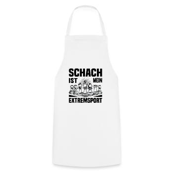 Schach - Kochschürze - Weiß - Vorne - AI Model Male 185 dark (185cm)