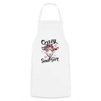Goat - Cooking Apron - white - Front - AI Model Male 185 dark (185cm)
