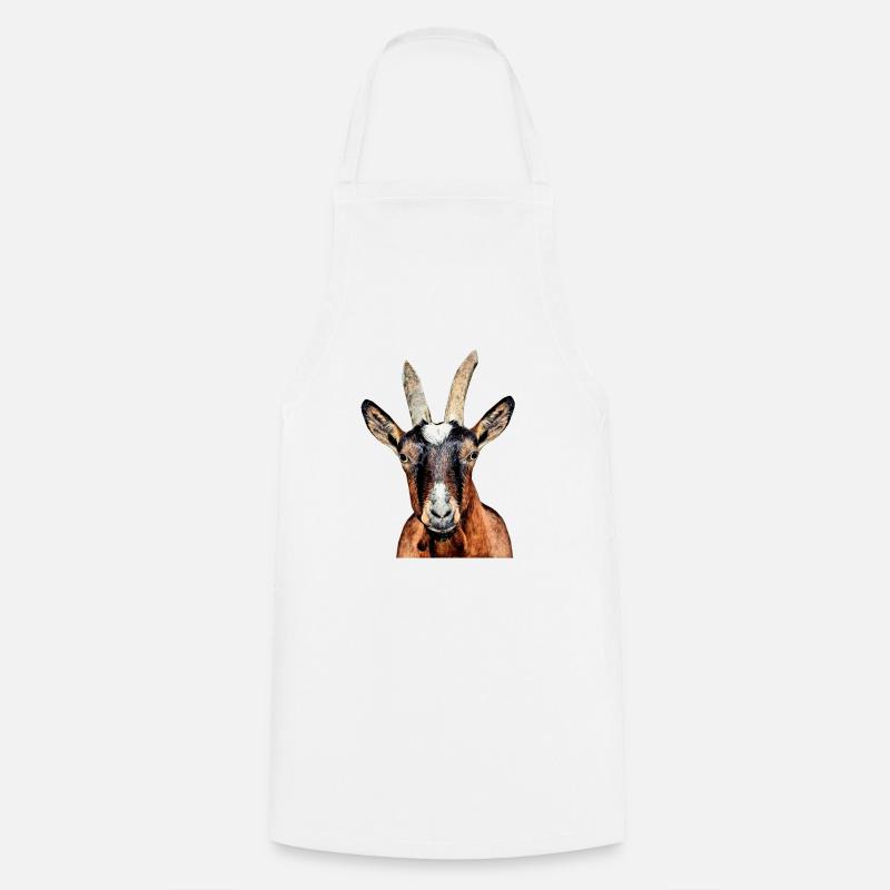 chèvre - Tablier de cuisine - blanc