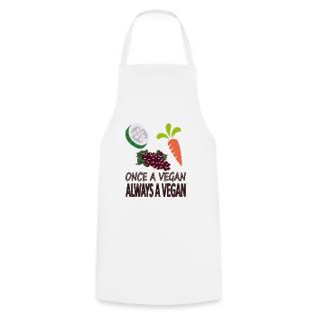 Veganer Vegetarier vegetarisch Obst essen Geschenk - Kochschürze - Weiß - Vorne - AI Model Male 185 dark (185cm)