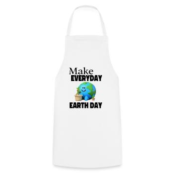 Jour de la Terre Planète Terre Climat Environnement Idée cadeau - Tablier de cuisine - blanc - Devant - AI Model Male 185 dark (185cm)