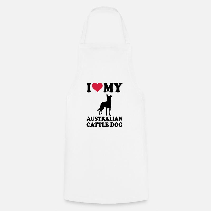 Bouvier australien - Tablier de cuisine - blanc