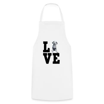 Dalmatian - Cooking Apron - white - Front - AI Model Male 185 dark (185cm)