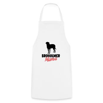 Broholmer - Tablier de cuisine - blanc - Devant - AI Model Male 185 dark (185cm)